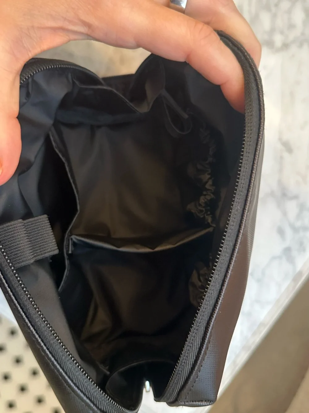 BEIS Black Travel Cosmetic Bag